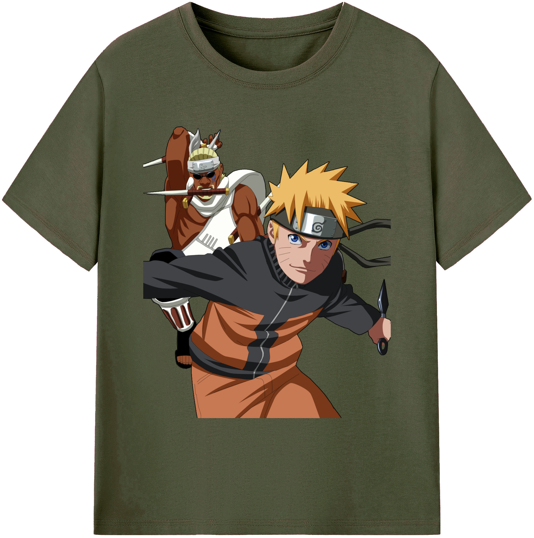 （画像用） NARUTO -ナルト- うずまき ナルト Uzumaki Naruto 綿100％ メンズ半袖Tシャツ｜肌触りやわらか＆通気性
